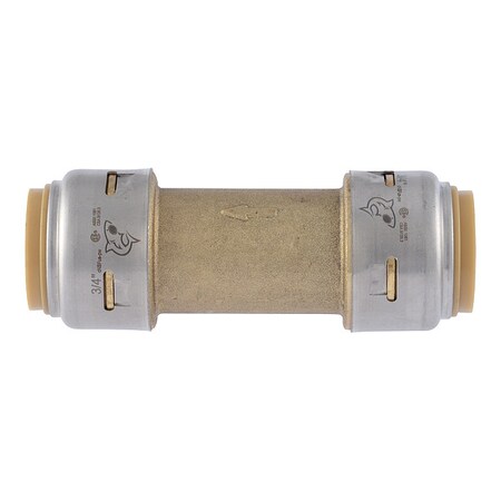 Check Valve, Push x Push, Brass, 3.5 in MPN:UR2016