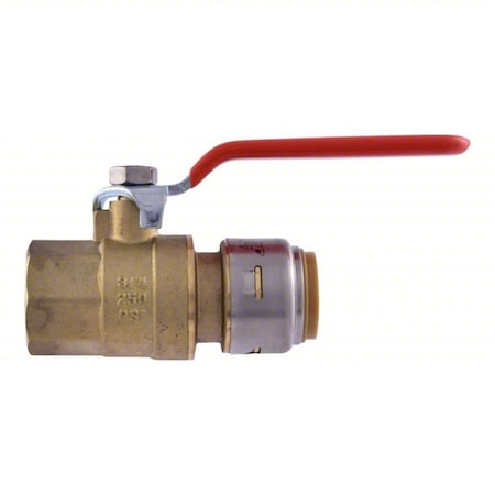 Manual 2-Way Ball Valve, NPT, Brass MPN:UR22186G