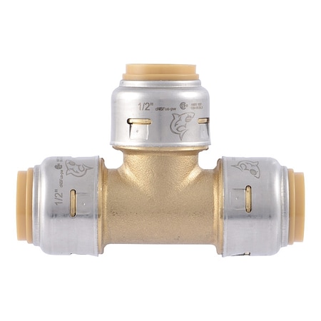 Tee, Brass, Push-Fit 1/2