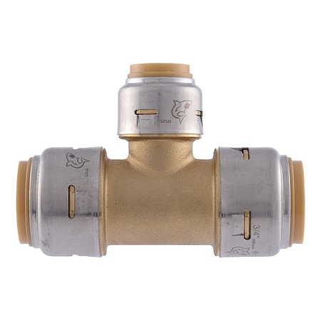 Tee, Brass, Push-Fit 3/4