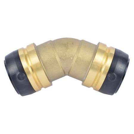 Push to Connect Elbow, Brass, Brass MPN:UXL0535