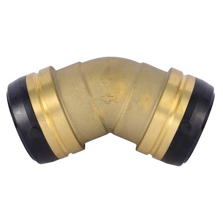 Push to Connect Elbow, Brass, Brass MPN:UXL0554