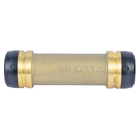 Push-Fit Coupling Fitting, 1-1/4 in Tube Size, Brass, Brass MPN:UXL0635