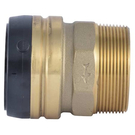 Strt, Brass, Push-Fit 2 in, MNPT 2 in MPN:UXL115450M