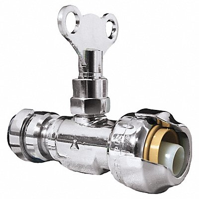 Straight Stop Valve Chrome 1/2 in Inlet MPN:24732LF