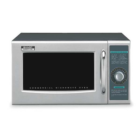 Microwave, Commercial, Countertop, 16 in D x 20 1/2 in W x 12 1/8 in H, 1, 000 W, 1 cu ft Capacity MPN:R21LCFS