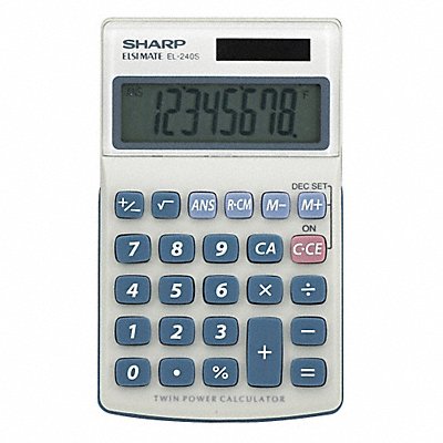 Handheld Calculator LCD 8 Digit MPN:SHREL240SAB