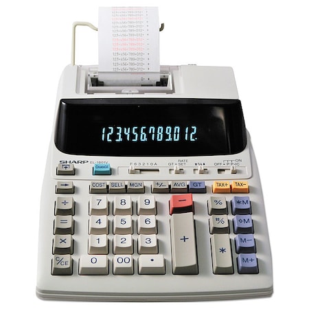 Desktop Calculator, Printing, 12 Digit MPN:SHREL1801V