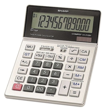 Commercial Desktop Calculator, 12 Digit MPN:SHRVX2128V