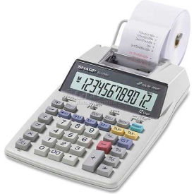 Sharp® 12-Digit Calculator EL1750V 2 Color Printing 5-1/5