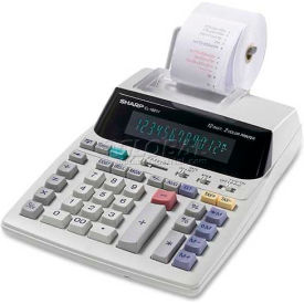 Sharp® 12-Digit Calculator EL1801V 2 Color Printing 7-1/2