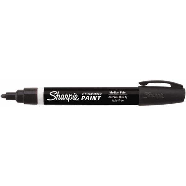 Water-Based Paint Stick Marker: Black, Water-Based, Medium Point MPN:35595