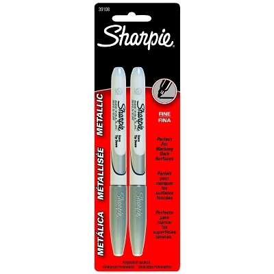 Sharpie Metallic SILVER2 Ct Fine Tip Marker MPN:39108PP
