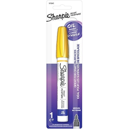 Liquid Paint Marker, Yellow, Metal MPN:1875042