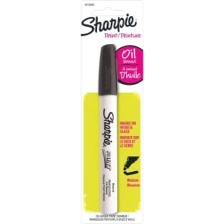 Liquid Paint Marker, Black, Fiber MPN:1905330