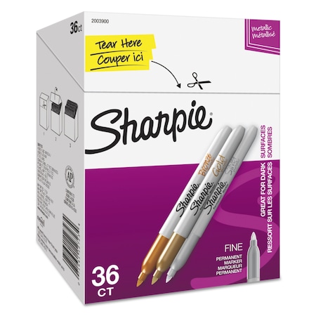 Permanent Marker, Assorted, Capped, PK36 MPN:2003900