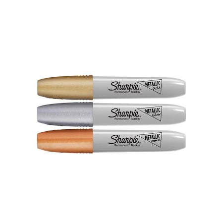 Metallic Chisel Permanent Marker, PK3 MPN:2089609