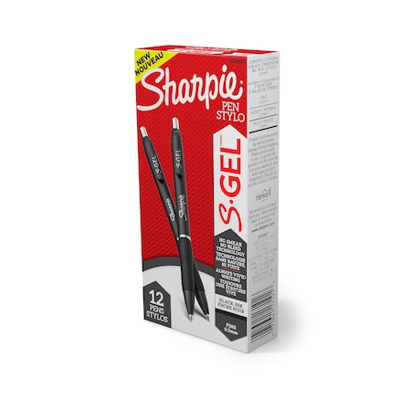 S-Gel Pen, Fine 0.5mm, Black, PK12 MPN:2096145