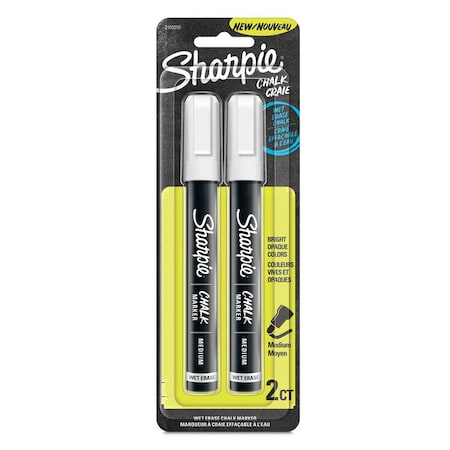 Chalk Dry Erase Marker, White, PK2 MPN:2103010