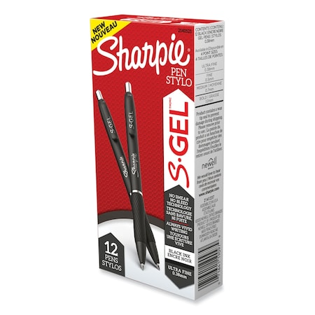 Pen Set, Black, Non-Erasable, Gel, PK12 MPN:2140521