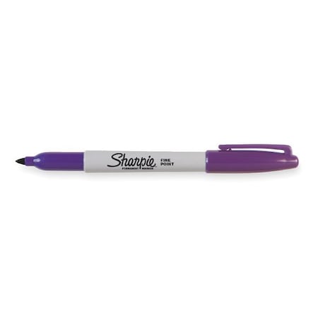 Permanent Marker, Purple, Fine Tip, Capped, 12 PK MPN:30008