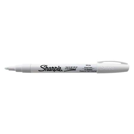 Paint Marker, Fine Tip, White Color Family, Paint, 12 PK MPN:35543