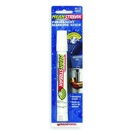 Permanent Paint Marker Stick, Bullet Tip, White MPN:85118PP