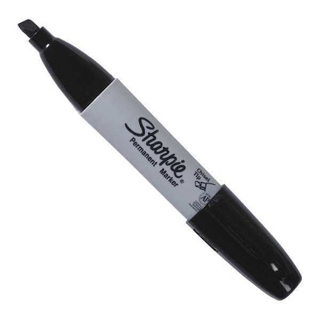 Sharpie Chisel Tip Permanent Markers, Black, PK12 MPN:MK411BK