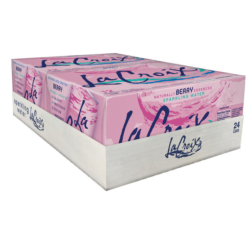 LaCroix Sparkling Water, Berry, 12 Oz, Case Of 24 MPN:15021236