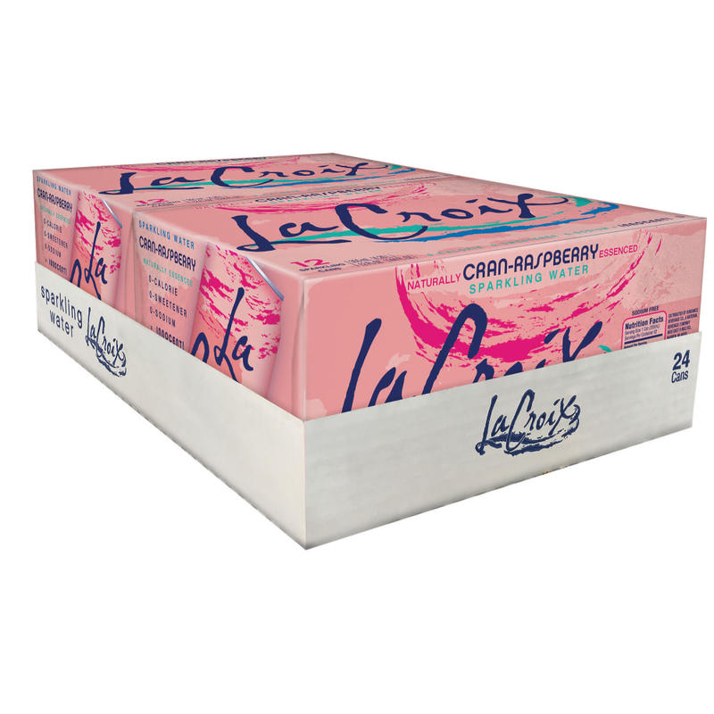 LaCroix Sparkling Water, Cran-Raspberry, 12 Oz, Case Of 24 Cans MPN:15021238