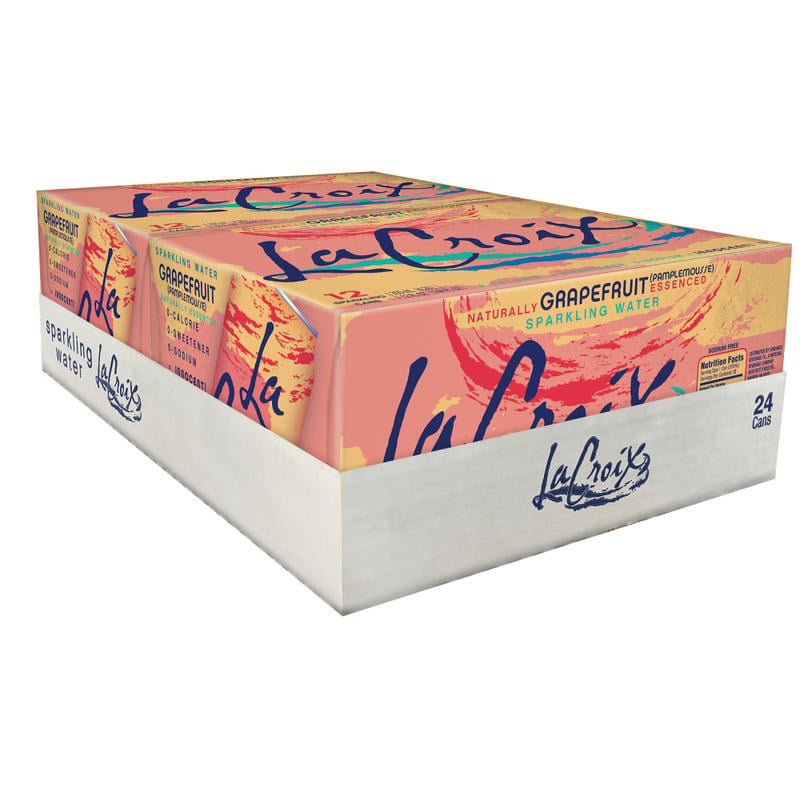 LaCroix Core Sparkling Water with Natural Grapefruit Flavor, 12 Oz, Case of 24 Cans (Min Order Qty 4) MPN:15021245