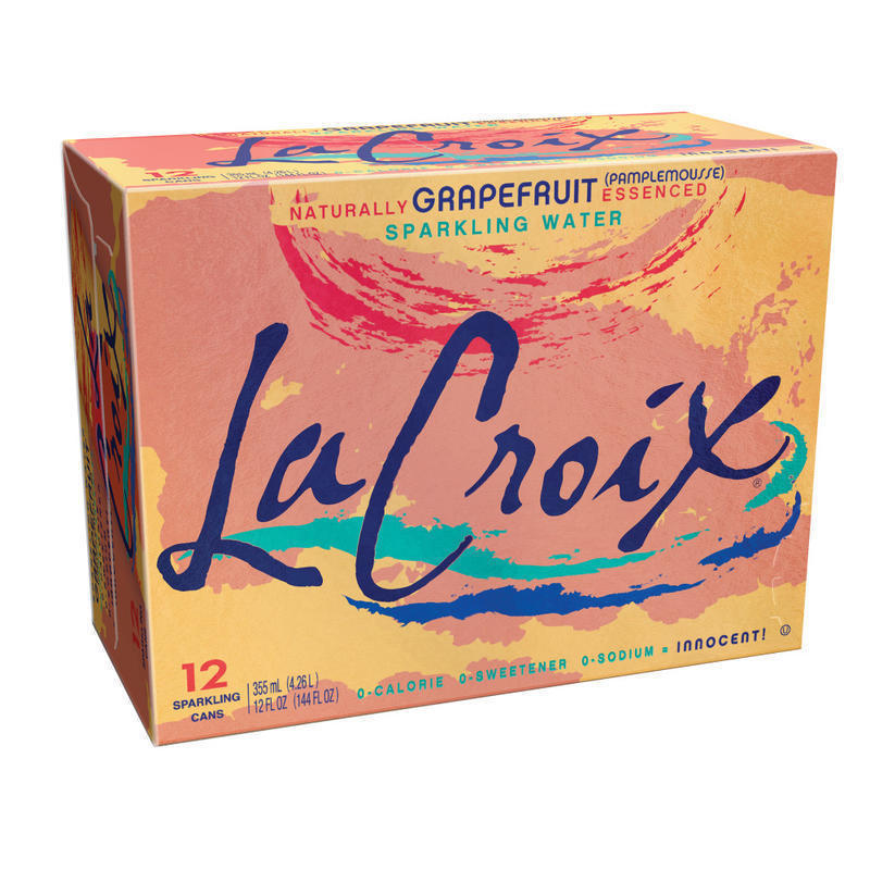 LaCroix Core Sparkling Water with Natural Grapefruit Flavor, 12 Oz, Case of 12 Cans MPN:15021245EA