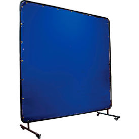 Shaver Industries Framed Weld Screen 6'W x 6'H Semi Transparent Blue FWS6600-B