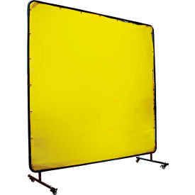 Shaver Industries Framed Weld Screen 6'W x 6'H Semi Transparent Yellow FWS6600-Y