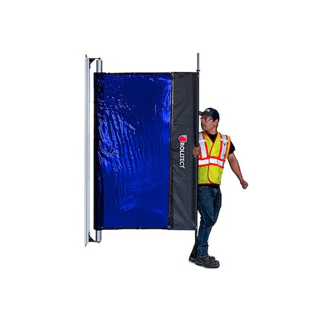 Weld Screen, PVC, 20 ft W., 5.5 ft H., 13 oz/sq yd, 140 Degrees F Withstand Temp., Blue MPN:628242430142
