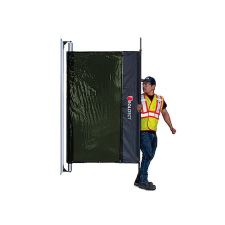 Weld Screen, PVC, 20 ft W., 5.5 ft H., 13 oz/sq yd, 140 Degrees F Withstand Temp., Green MPN:628242430166