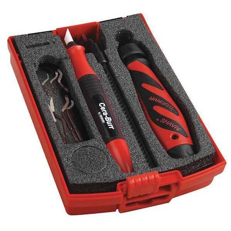 Deburring Tool Set, Aluminum, Steel, TiN MPN:154-00040