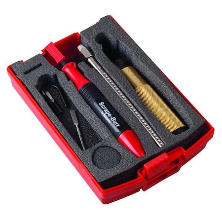 Deburring Tool Set, Plastic, Hi Speed Stl. MPN:154-00046