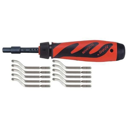 Deburring Tool Set, E100S Cobalt Blades MPN:155-00182