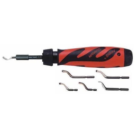 Deburring Tool Set, Plastic, Hi Speed Stl. MPN:155-00199