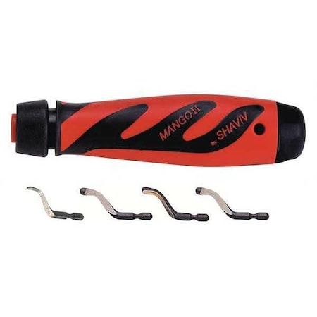 Deburring Tool Set, Plastic, Hi Speed Stl. MPN:155-90061