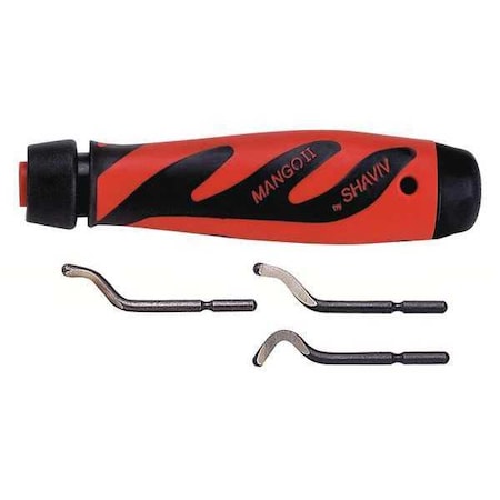 Deburring Tool Set, Plastic, Hi Speed Stl. MPN:155-90068