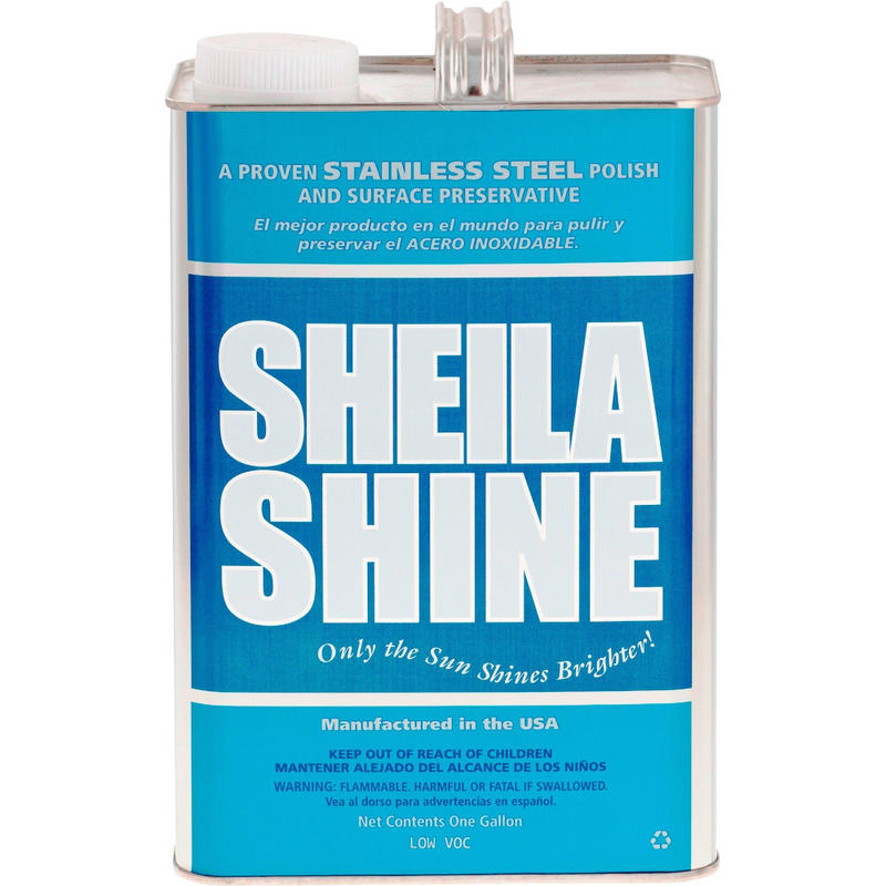 Sheila Shine Cleaner Polish - 128 fl oz (4 quart) - 4 / Carton - Blue, White MPN:SSCA128CT