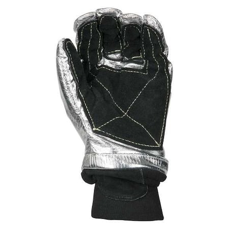 Firefighters Gloves, 2XL, Blk/Slvr, PR MPN:5200