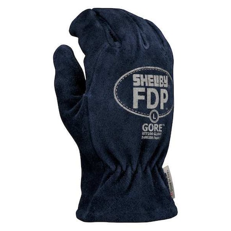 Firefighters Gloves, L, Blue, PR MPN:5228