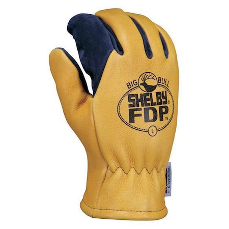 Firefighters Gloves, L, Bl/Gld, PR MPN:5280G