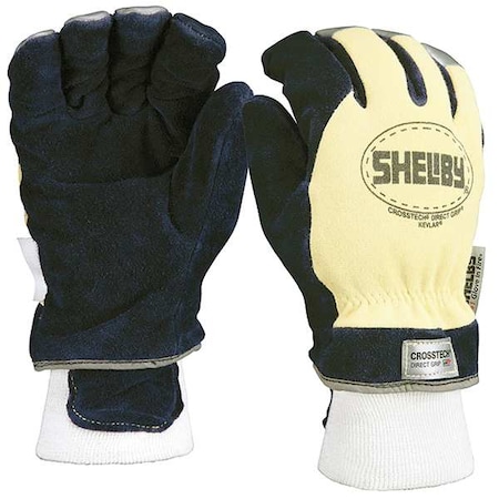 Firefighters Gloves, M, Cowhide Lthr, PR MPN:5284M