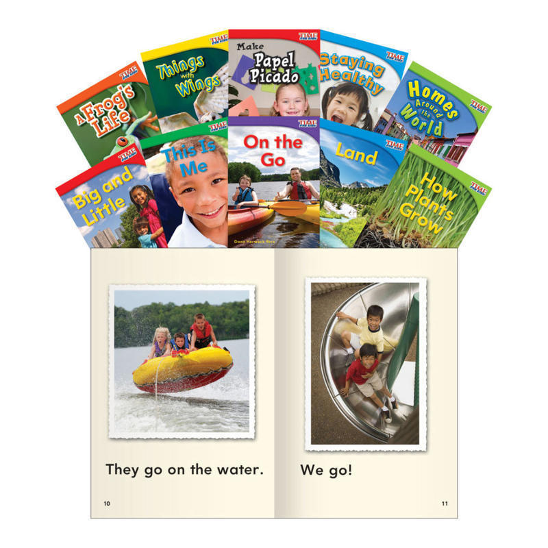 Teacher Created Materials TIME FOR KIDS Nonfiction Book Set, Set 1, Set Of 10 Books, Grade 1 MPN:16095