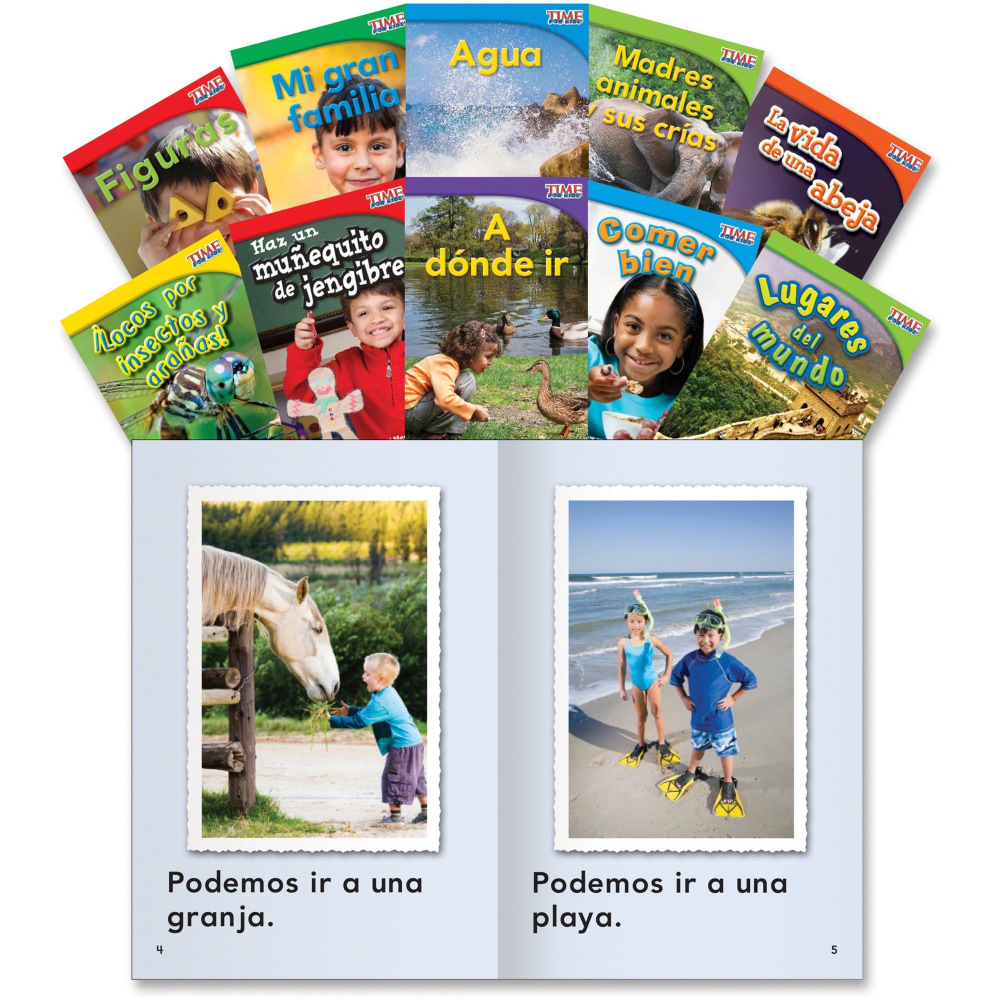 Shell Education TFK 1st-grade Spanish 10-Book Set 3 Printed Book - Book - Grade 1 - Spanish MPN:16100
