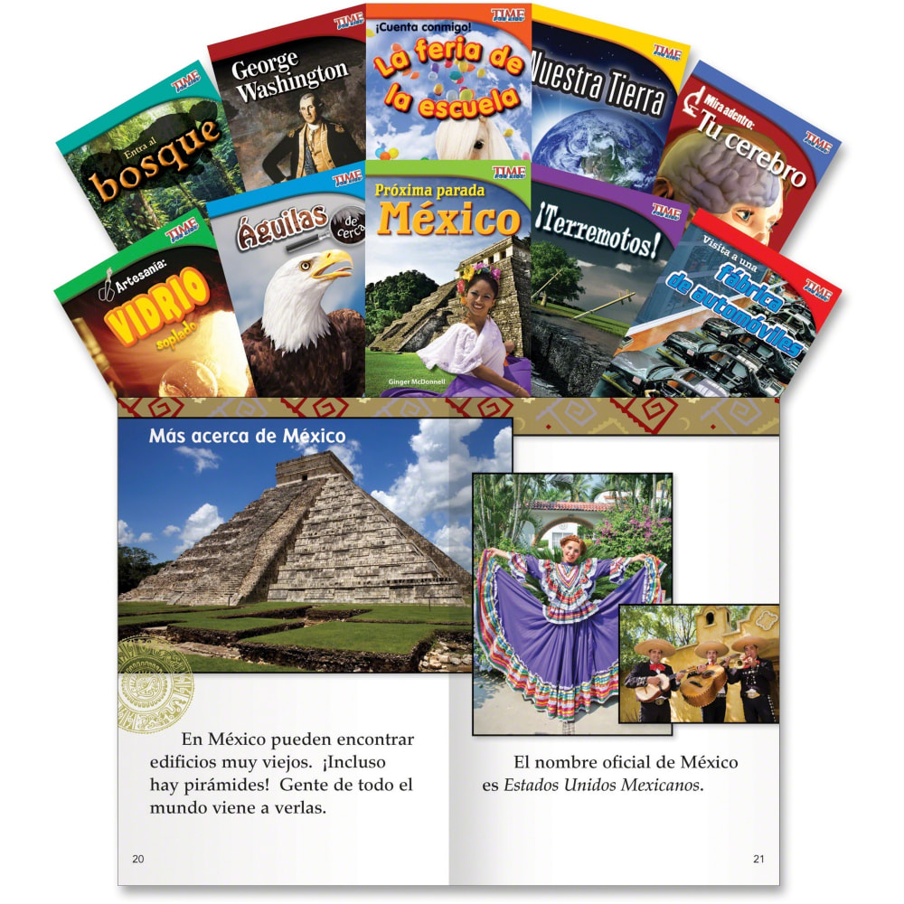 Shell Education TFK 1st-grade Spanish 10-Book Set 1 Printed Book - Book - Grade 2 - Spanish MPN:16102